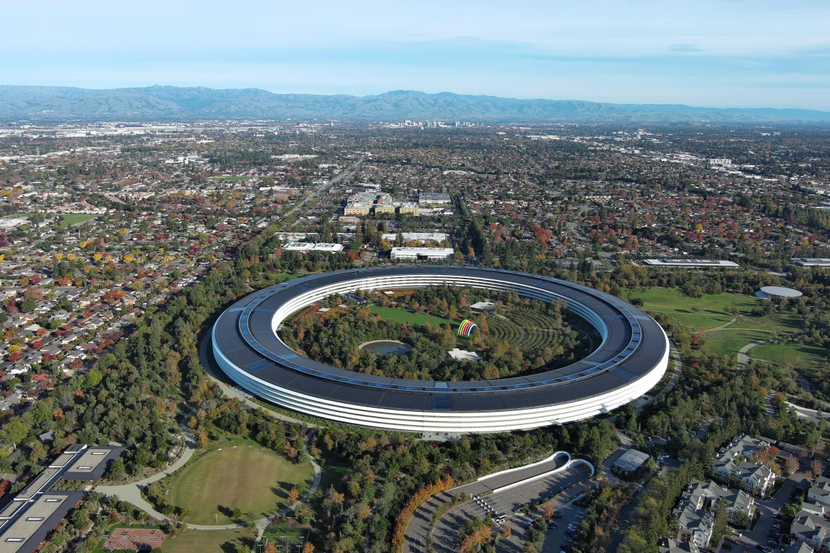 aerial of Apple Park