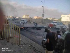 اخبار المناطق – اضطرابات وفوضى تعرقل الحركة في حوطة لحج