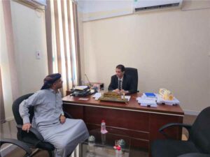 اخبار المناطق – العطاس يتباحث مع المدير السنة للهيئة السنةة للزكاة في ساحل حضرموت