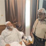 مدير عام ميفعة يطمئن على صحة الشيخ بانجوة مثمنًا جهوده الكبيرة في خدمة المديرية والمحافظة