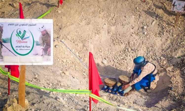 «مسام» يتلف 724 لغماً وذخيرة في حضرموت