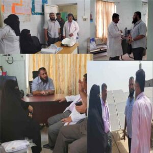 اخبار عدن – مدير عام مديرية التواهي يزور المجمع الصحي في القلوعة ويعبر عن دعمه للقطاع الصحي وغيرها من الأمور