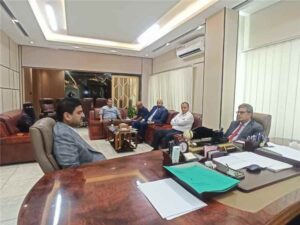 اخبار عدن – مناقشة سبل تعزيز التعاون الفني والرقابي بين هيئة المعايير وشركة النفط اليمنية في عدن