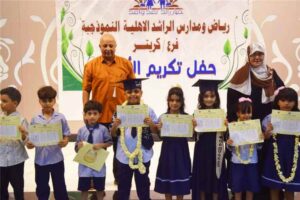 اخبار عدن – نموذجية الراشد الأهلية في كريتر تحتفل بتكريم الطلاب المتفوقين.