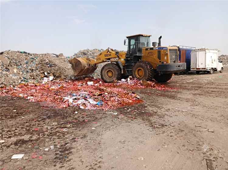 صحة بيئة المنصورة تتلف أربعة أطنان من المواد الغذائية وحلويات الأطفال غير الصالحة للاستهلاك