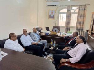 اخبار عدن – وكيل وزارة المنظومة التعليمية العالي لقطاع الشؤون الأكاديمية يلتقي نائب رئيس جامعة المهرة