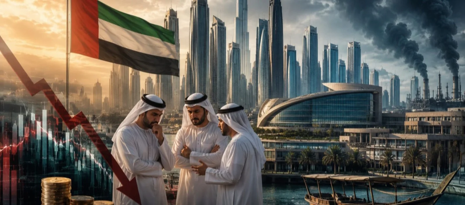 تداعيات حرب إيران على الاقتصاد الإماراتي.. توقعات بانخفاض 2.7% في 2026 – شاشوف