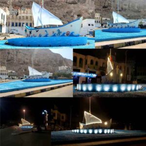 محافظات: تعاون بين صندوق النظافة والتحسين وشباب حي الشهيد خالد لاستعادة المجسم