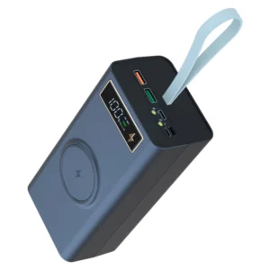 صندوق وتجميعه بنك طاقة (T21) بسعة 21 بطارية 18650 – مزود بكشاف ومخرج USB مزدوج للتجميع الذاتي (DIY)